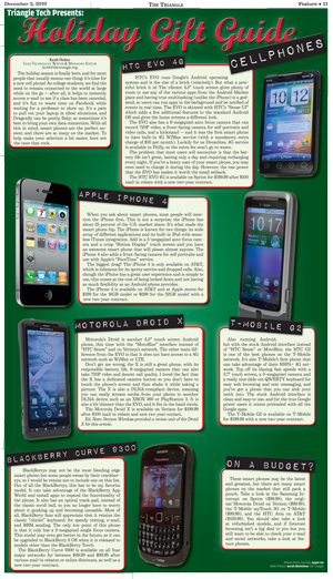 The Triangle's 2010 Holiday Gift Guide - Cellphones